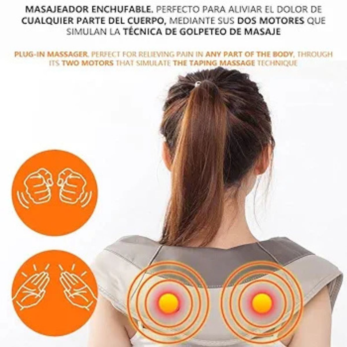 MOVI - COJIN MASAJEADOR CUELLO Y ESPALDA