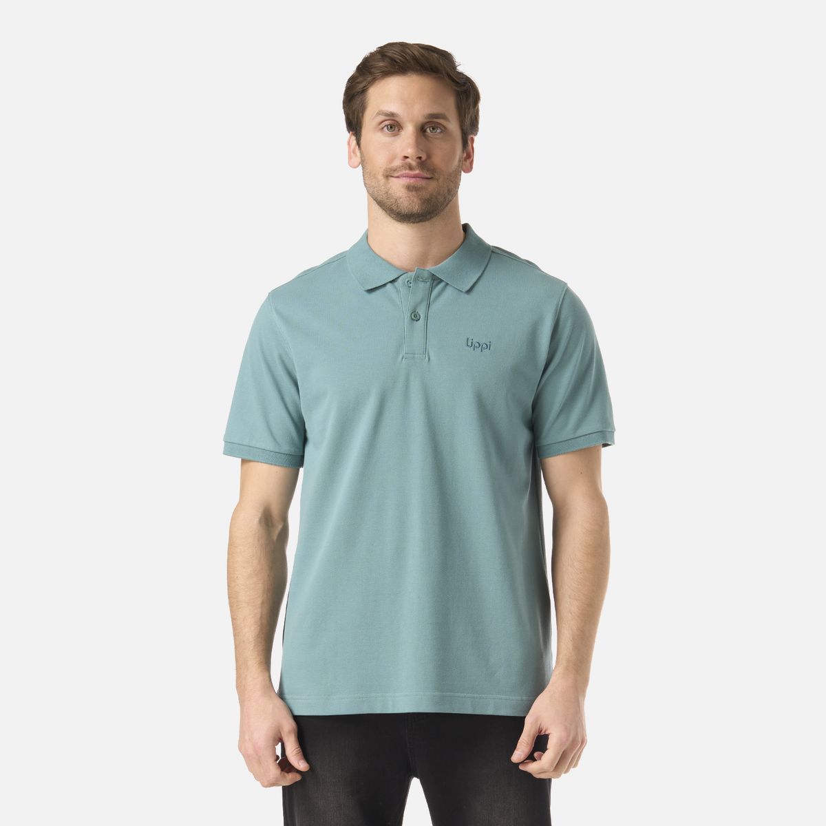 LIPPI - Polera Hombre First Class Elastic Polo Turquesa Lippi