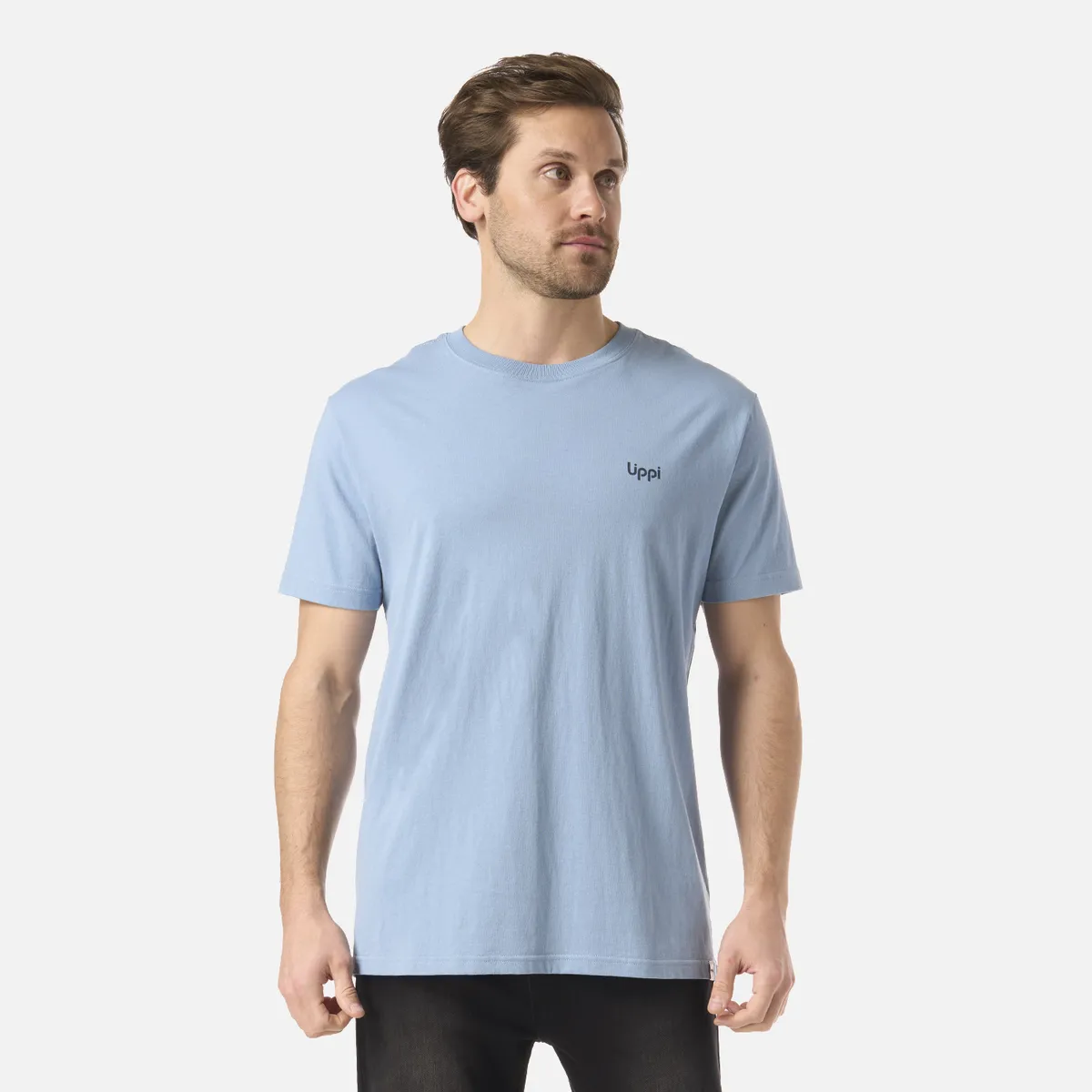LIPPI - Polera Hombre Mountain Vibes T-Shirt Azul Piedra Lippi