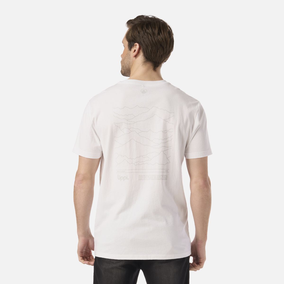 LIPPI - Polera Hombre Mountain Vibes T-Shirt Blanco Lippi