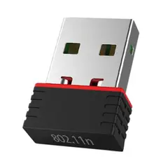 GENERICO - Nano Adaptador WiFi USB Inalámbrico 150Mbps Receptor PC