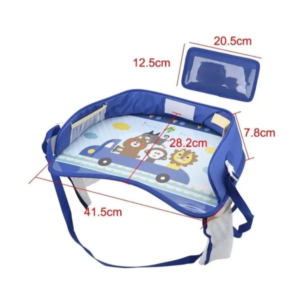 GENERICO - Bandeja Portatil Para Silla De Auto Bebe Infantil Azul