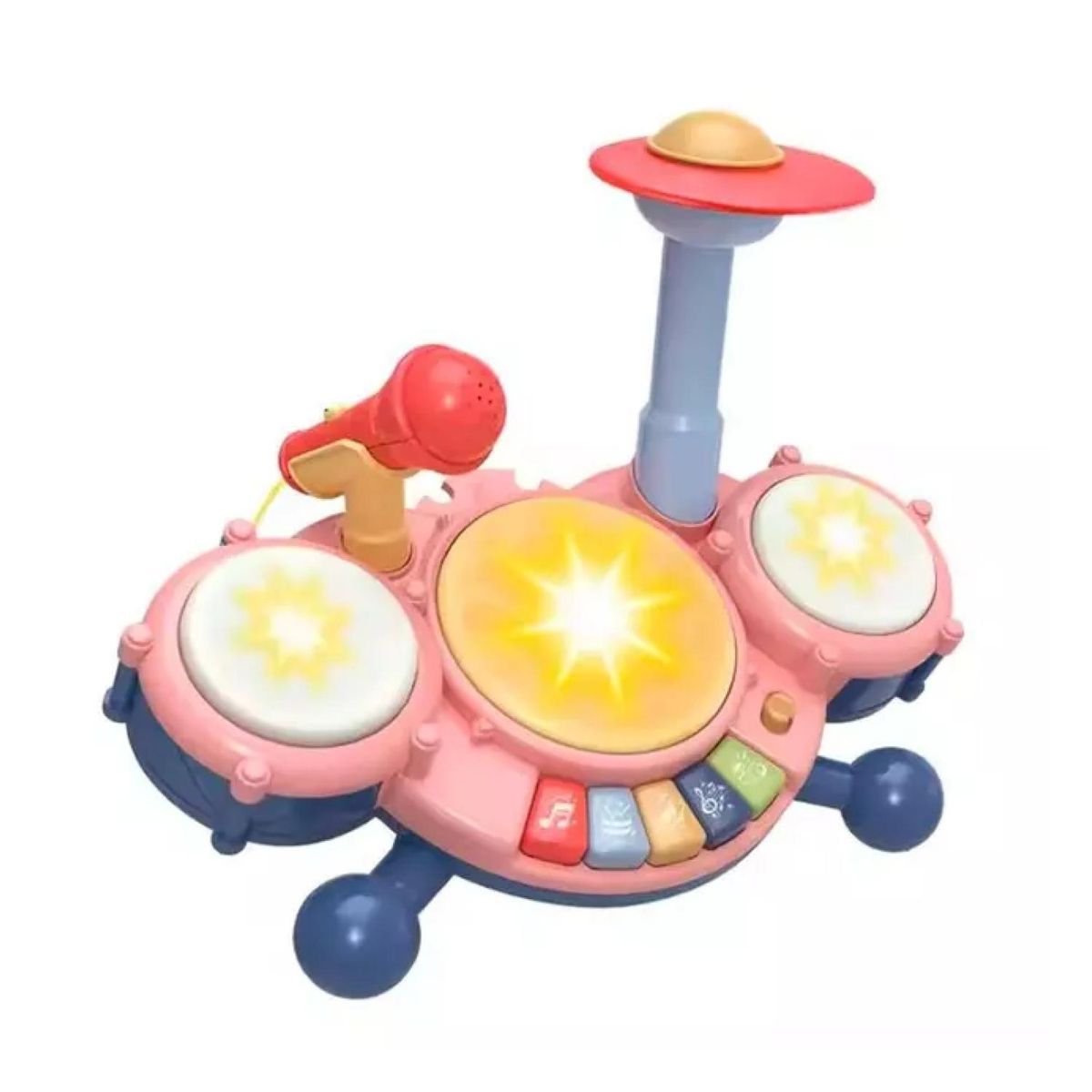 GENERICO - Juguete Mini Bateria piano Microfono Con Sonidos Infantil