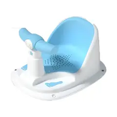 GENERICO - Silla De Ducha Para Bebes Asiento Baño Blanco Celeste Infantil