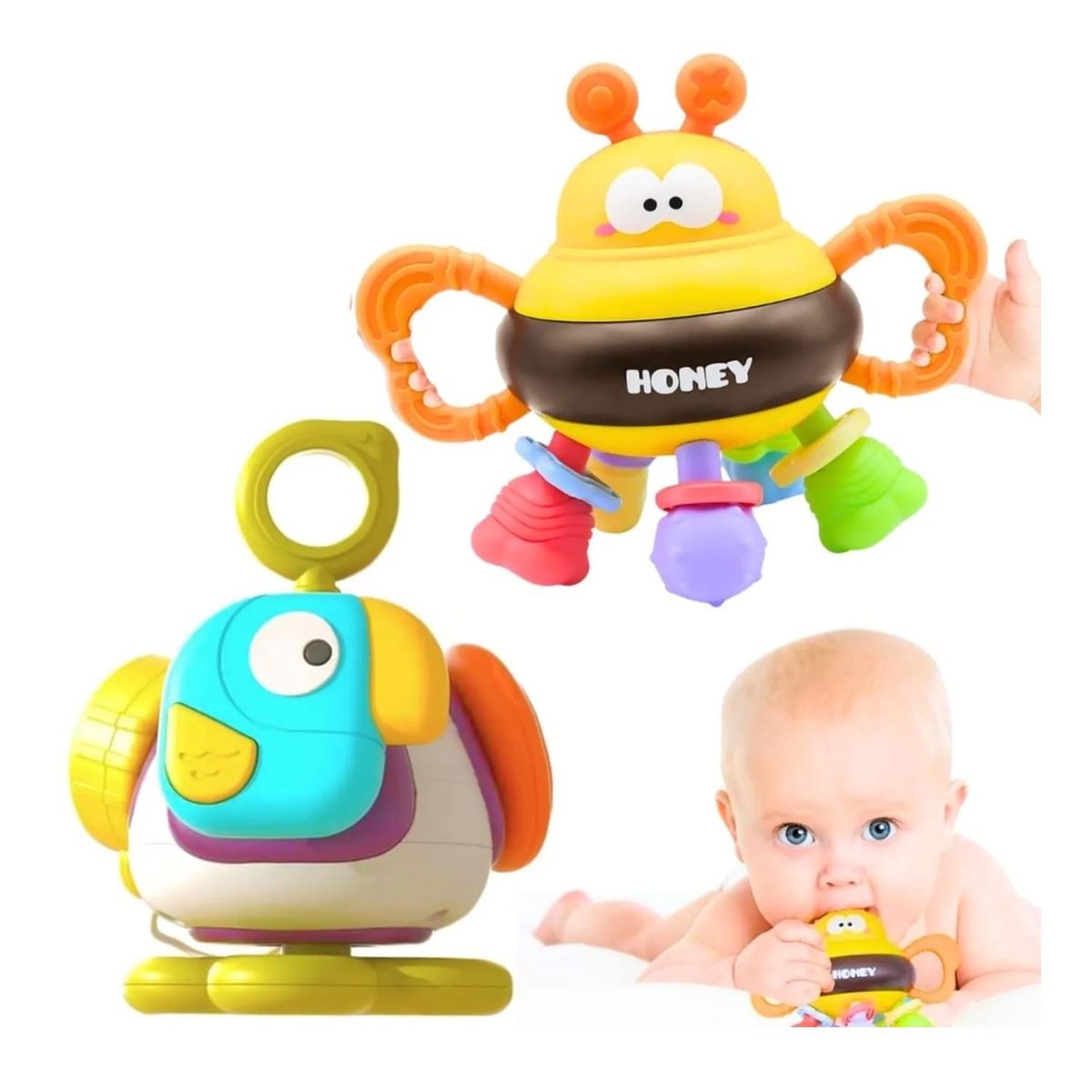 GENERICO - Juguete Abeja Didactico Interactivo Mordedor Infantil