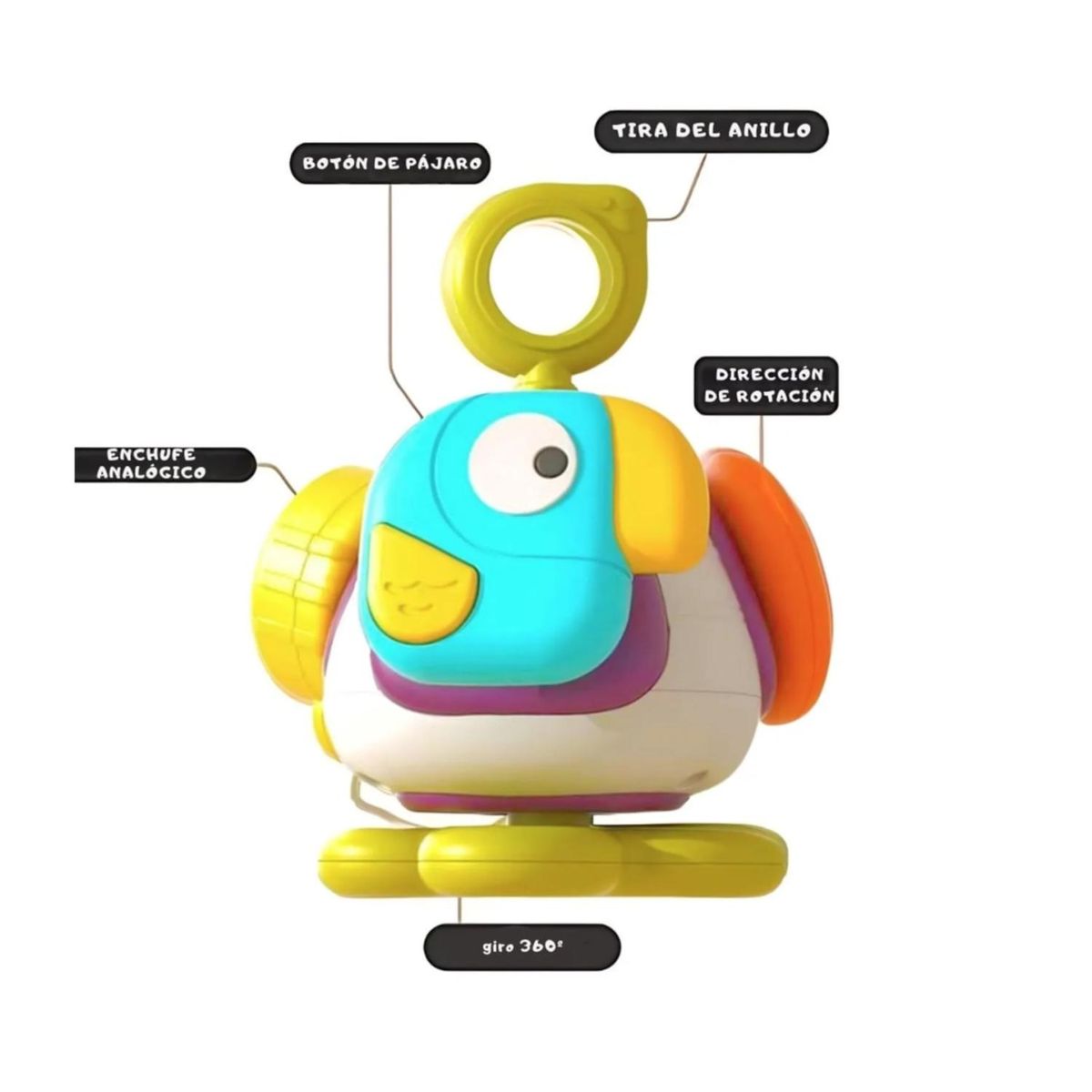 GENERICO - Juguete Abeja Didactico Interactivo Mordedor Infantil