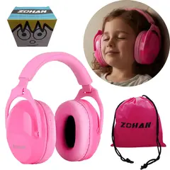 ZOHAN - Protector Auditivo Niños Audífonos Orejeras Antiruido Flexible Autismo Pink