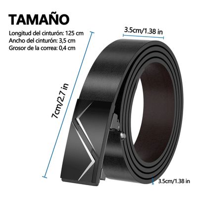 Imagen 2 del producto Cinturón De Piel De Vaca Versátil De Negocios Para Hombres