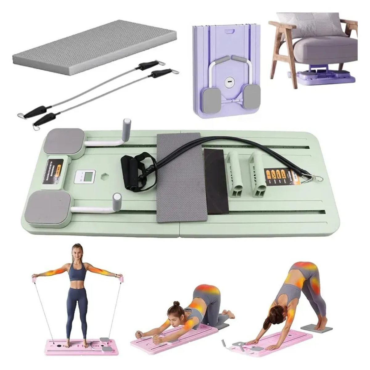 GENERICO - Tabla Multifuncional de Pilates