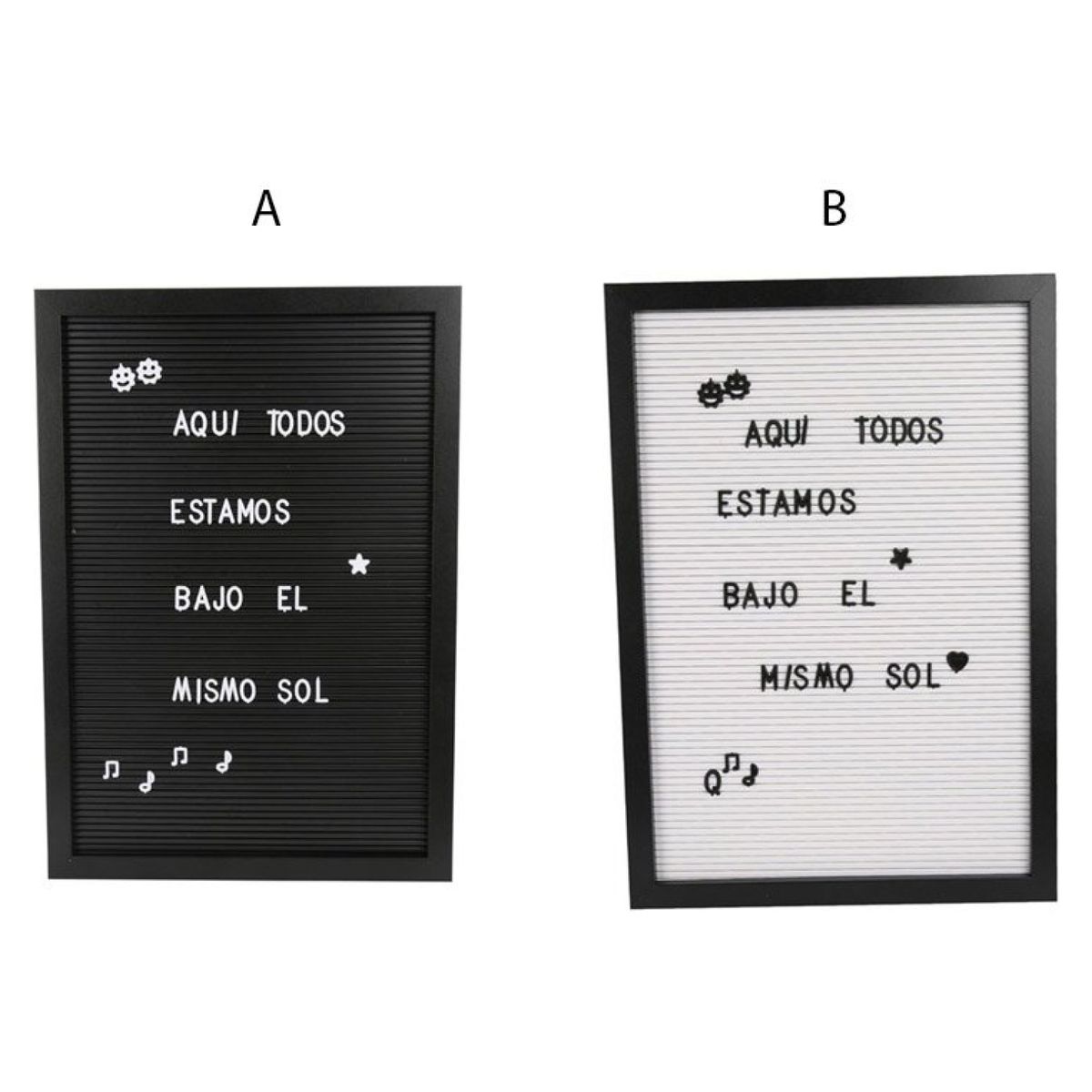 HOMEWELL - Pizarra De Letras Tipo Cartelera 33X47X2Cm