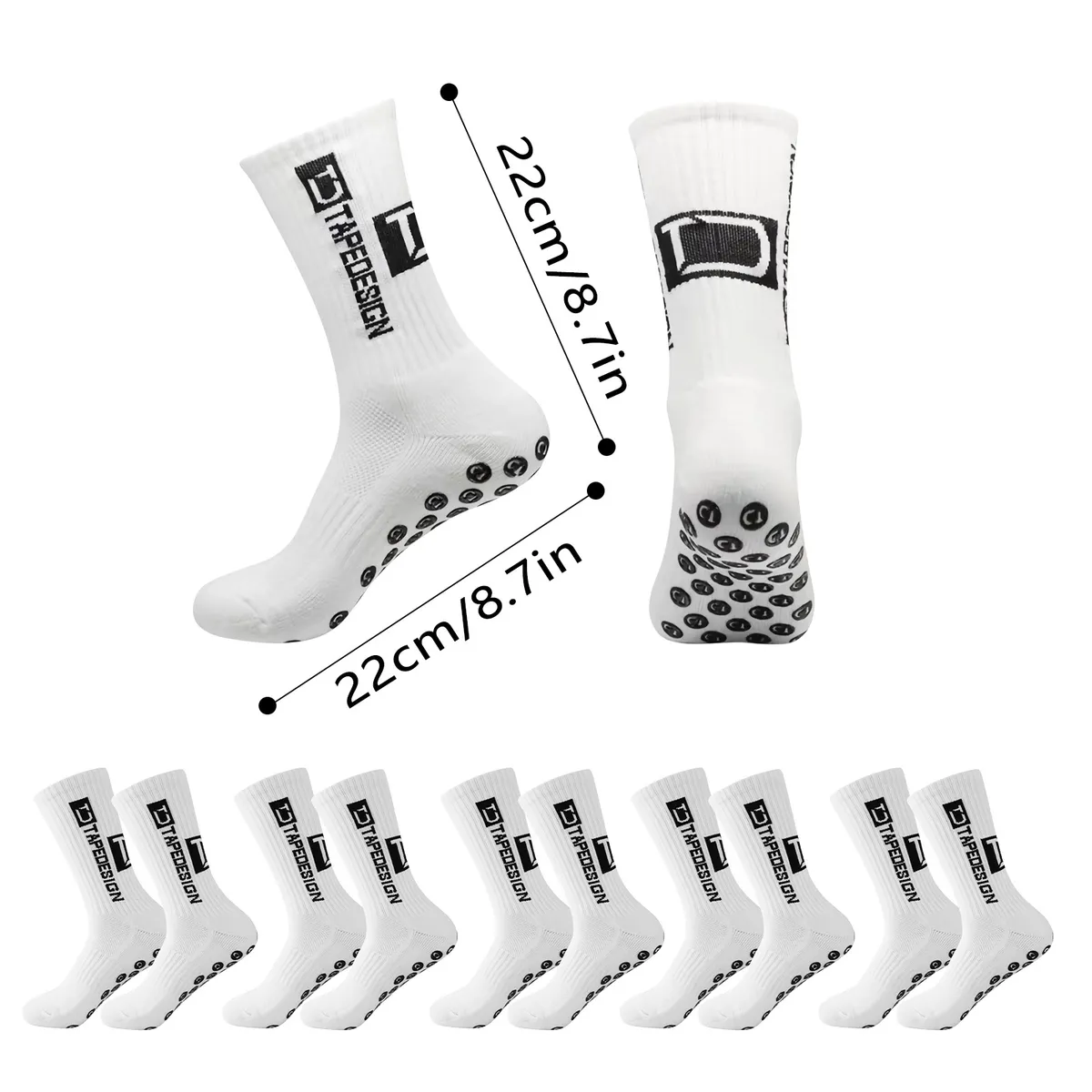 KOKILA - Calcetines antideslizantes para fútbol 5 pares