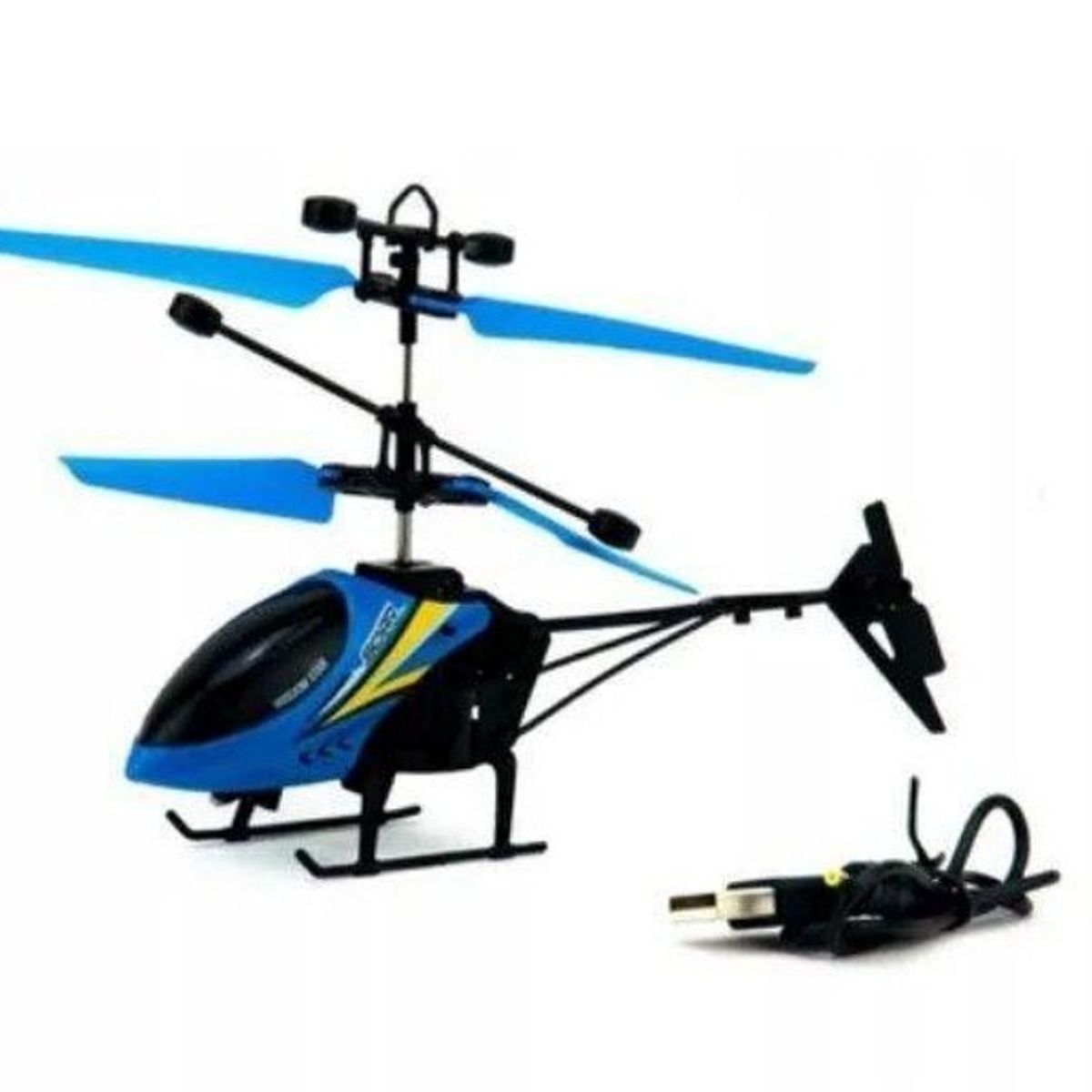 GENERICO - Helicóptero Moderno con Sensor de Movimiento y Luces LED