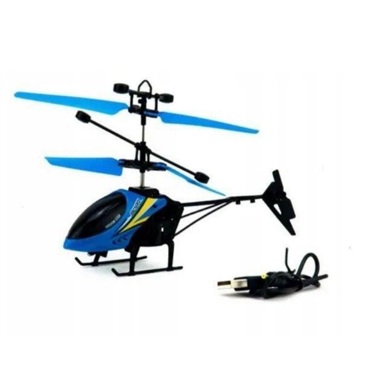 GENERICO - Helicóptero Moderno con Sensor de Movimiento y Luces LED