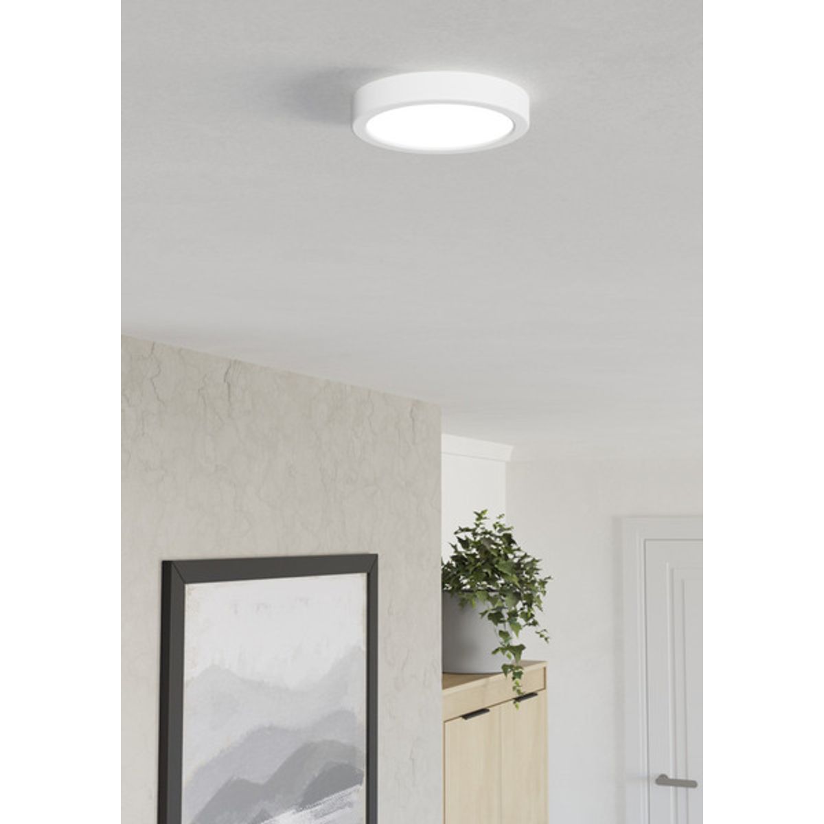 EGLO - Foco Plafon Sobrepuesto Led Regulable Calida Neutra Friaa Diam17cm 7w