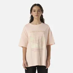 LIPPI - Polera Teen Girl Freedom Oversize T-Shirt Damasco