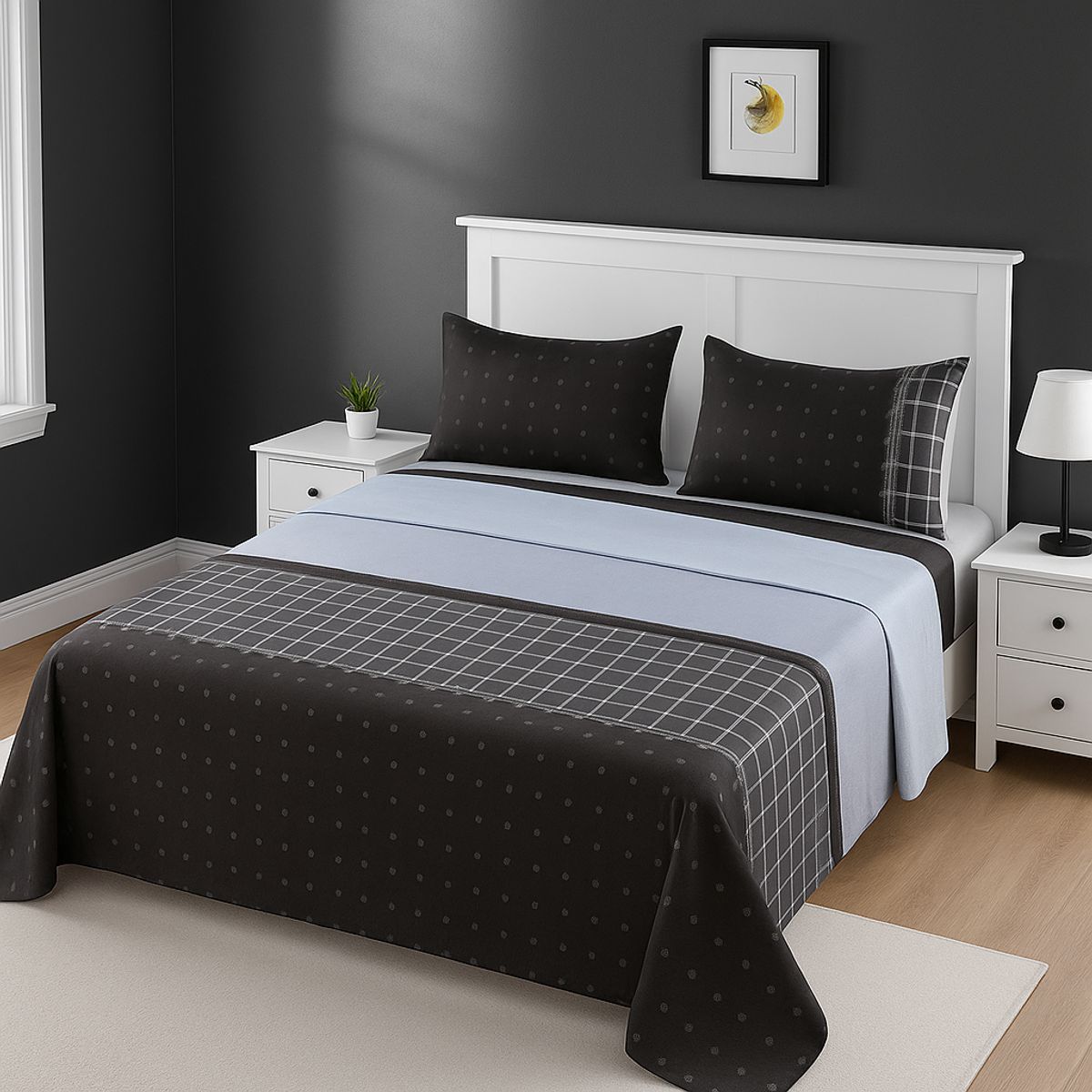 ARMONIA - Sábanas Super King modelo 762 clásicas 144 hilos