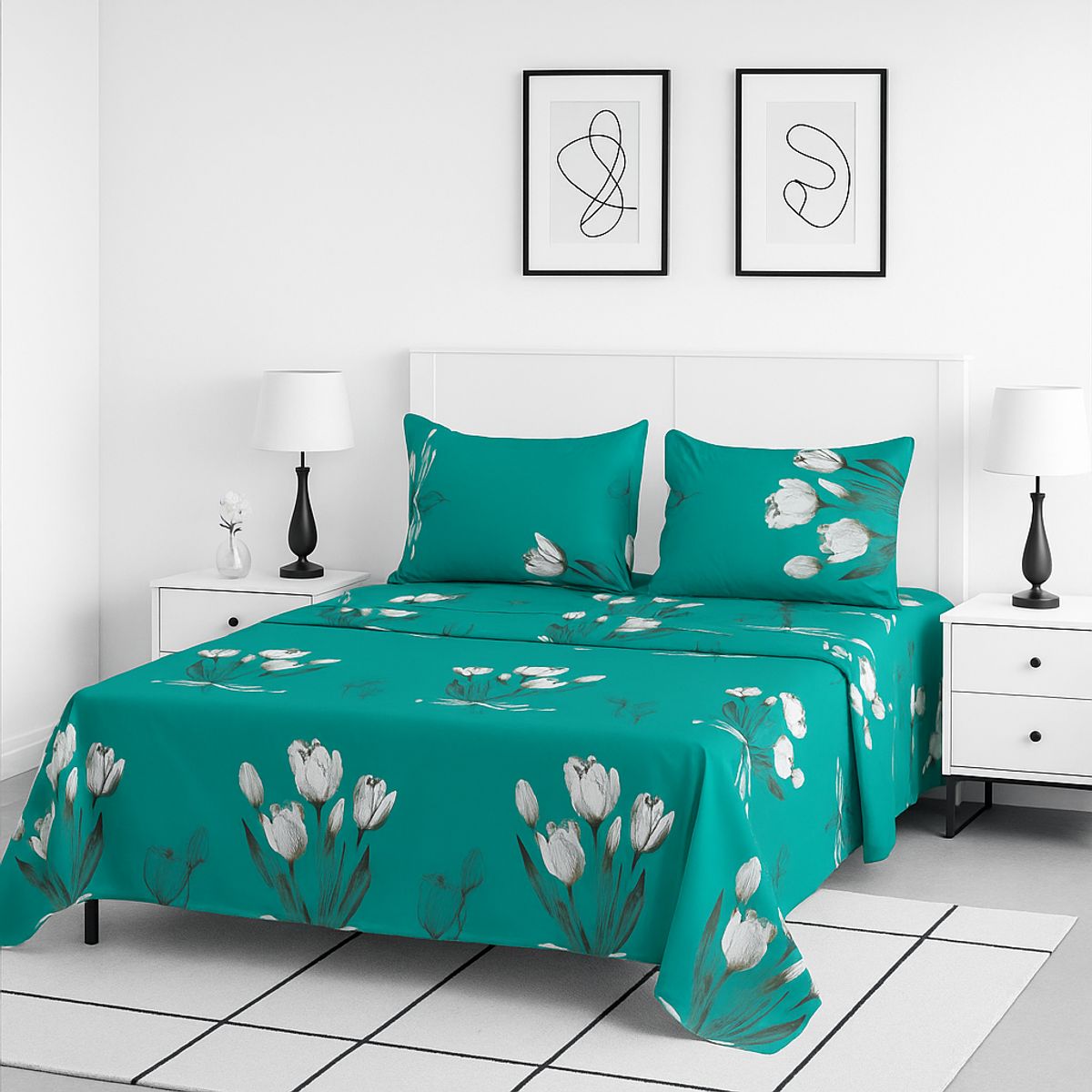 ARMONIA - Sábanas Super King tipo 762 clásicas 144 hilos