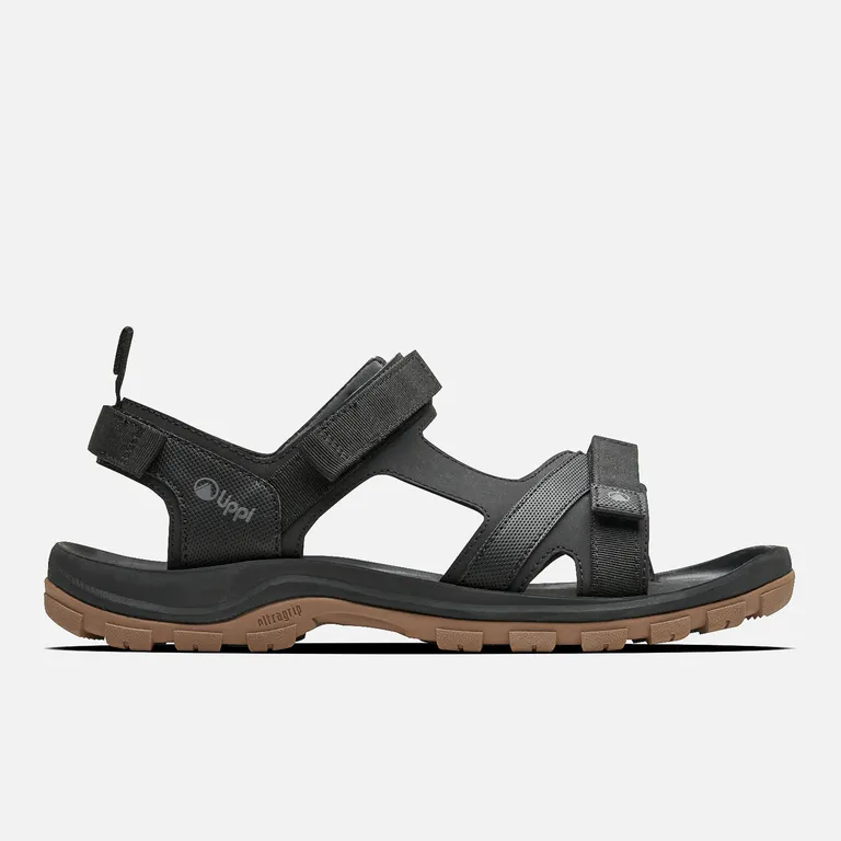 Sandalia Hombre Go Out Negro / Goma