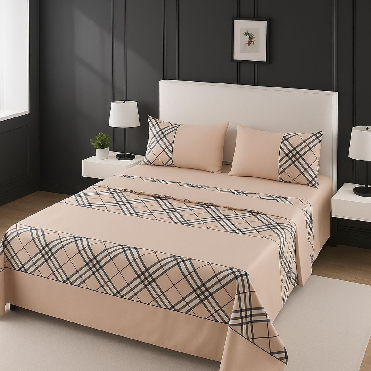 ARMONIA - Juego sábanas tipo 770 clásicas 3.0 144 hilos 7EF