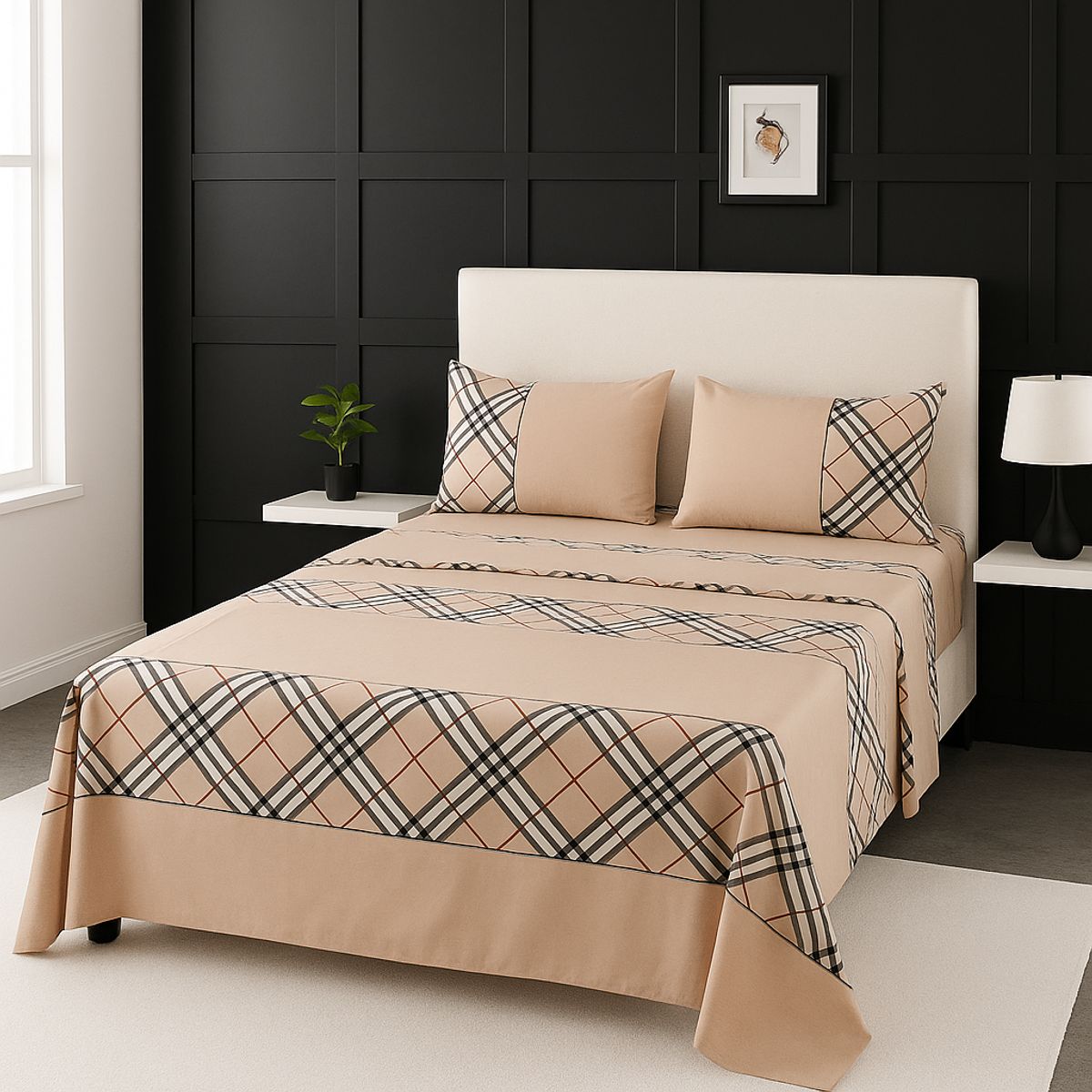 ARMONIA - Juego sábanas tipo 770 clásicas 3.0 144 hilos 7EF