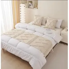 GENERICO - Piecera de Cama Decorativa con Textura Acolchada Estilo Moderno y Elegante