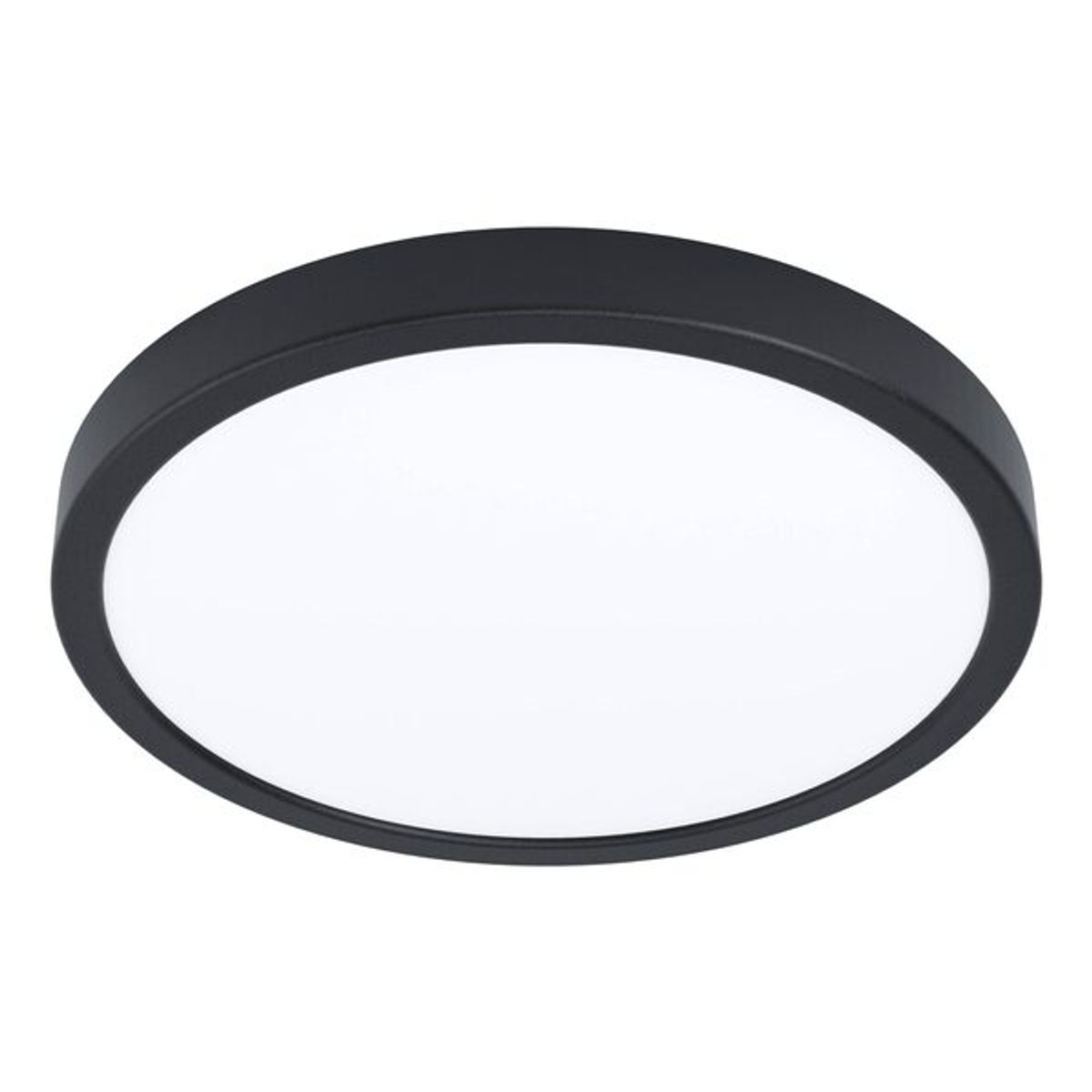 EGLO - Foco Plafon Led Sobrepuesto Fueva 6 Z Negro Regulable RGB Control Remoto 28cm 14w Interior Exterior