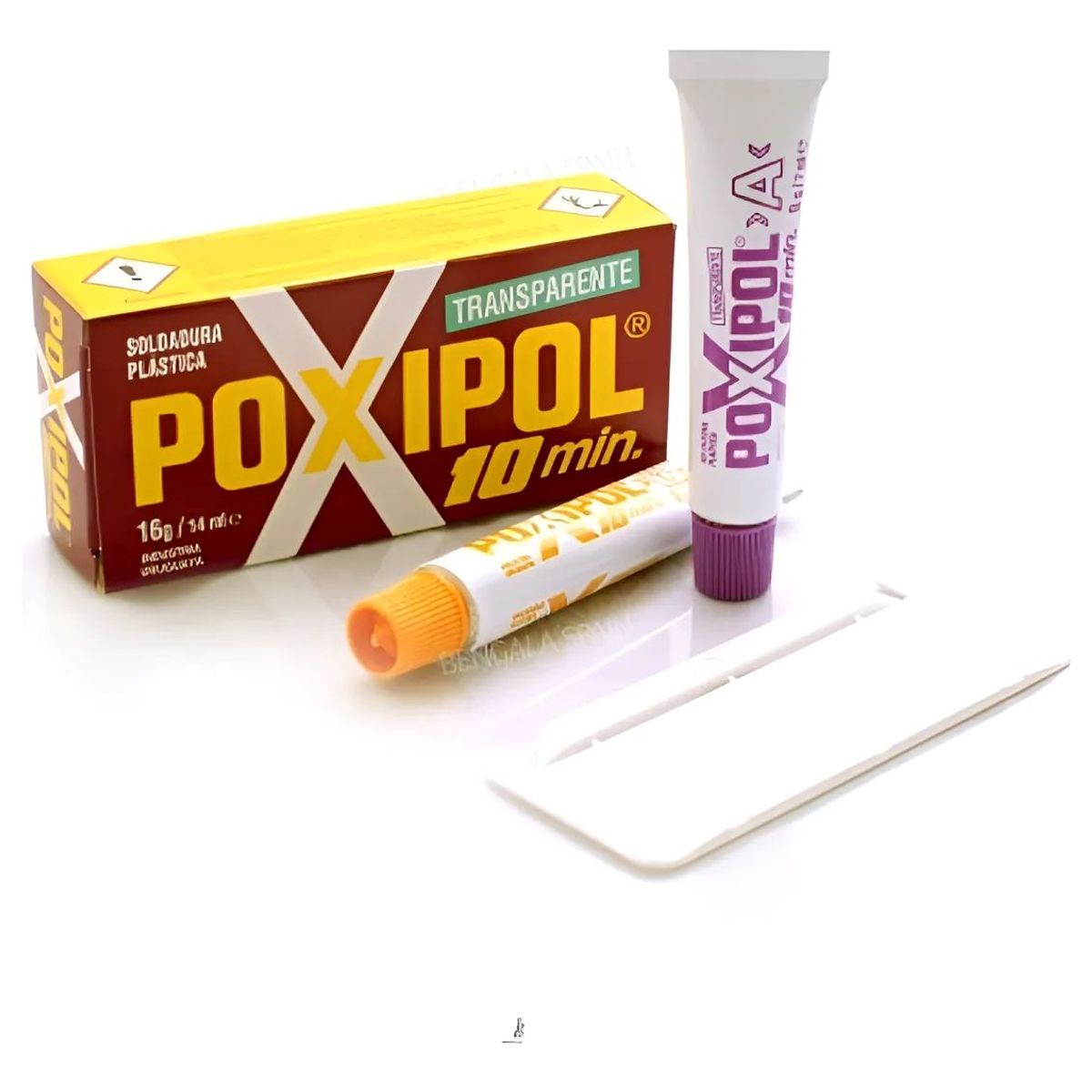 METALFER - Poxipol Pegamento Transparente Soldadura Plastica