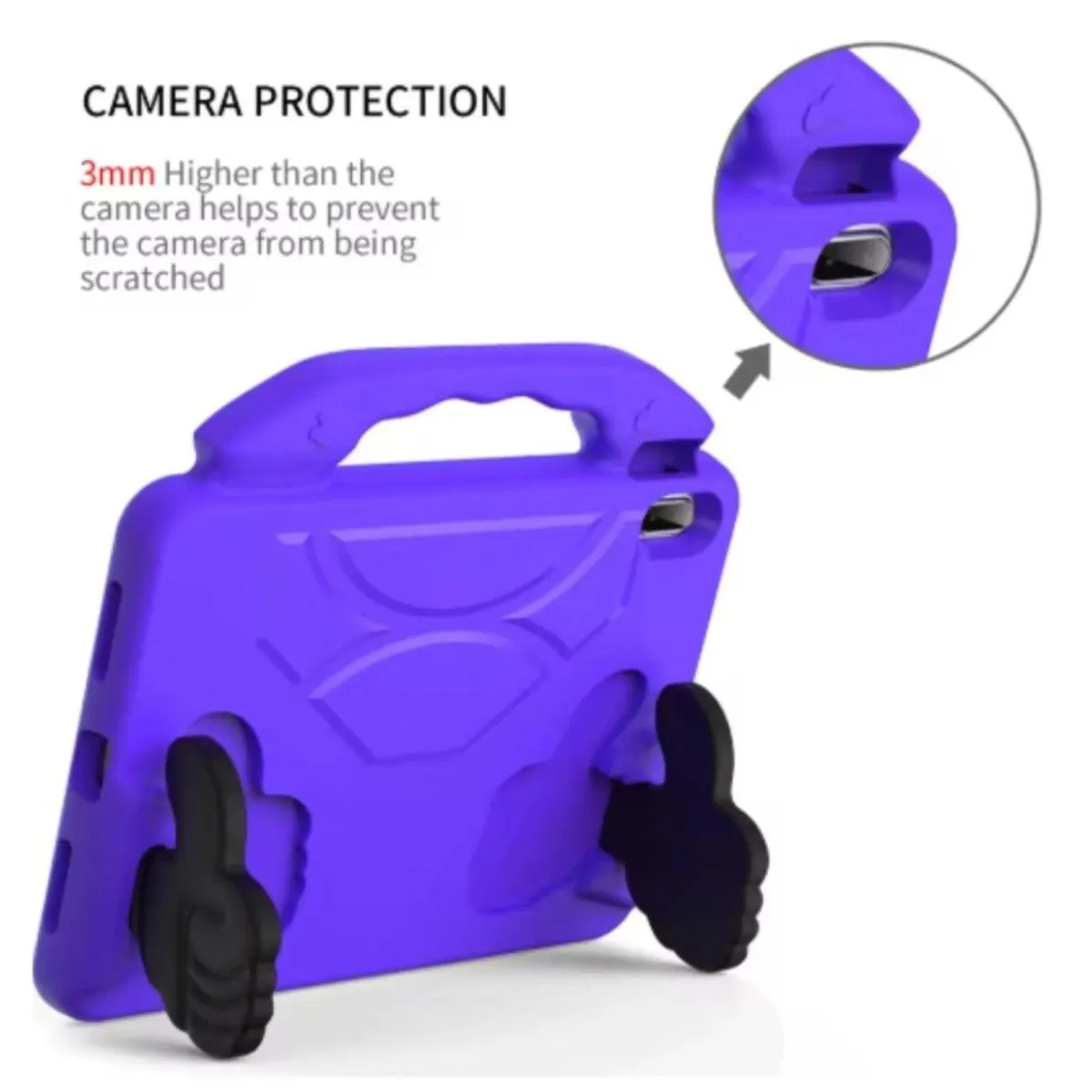GENERICO - Carcasa Niños Antigolpes Para Tablet Samsung A11 2025 8.7 Morado