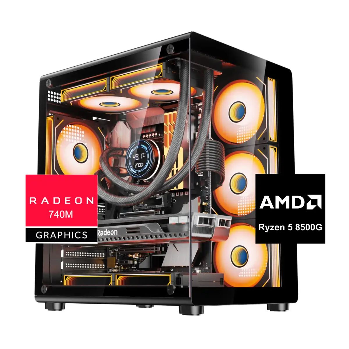 OEM - PC Gamer Titan Ryzen 5 8500G, 1TB M.2, Radeon 740M, 32GB RAM