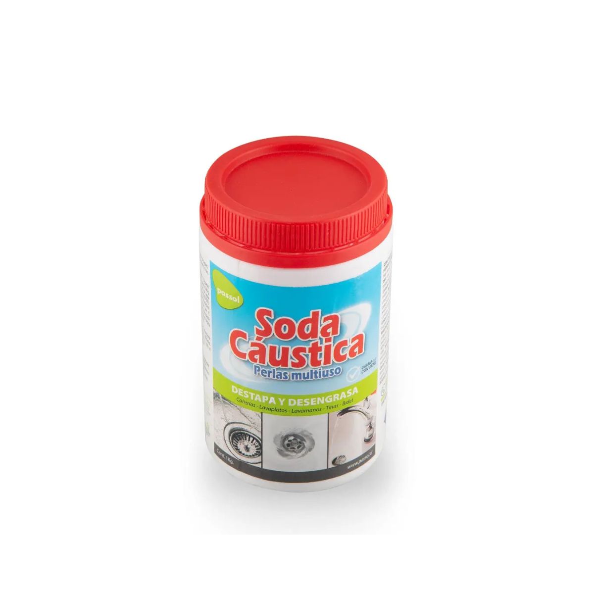 PASSOL - Soda Caustica 1kg Passol