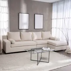 INNOVAMUEBLES - Seccional Santi XL Derecho Lino Americano Crudo