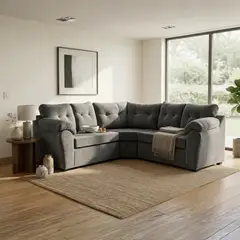 INTERMUEBLES - Sofá Seccional 2.1.2 Polonia Felpa