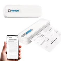BITBYTE - Impresora Térmica Portátil Blanca sin uso de tinta