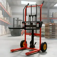 HOMEBRANDT - Apilador Hidraulico Yegue De Carga 200kg Elevacíon 95cm