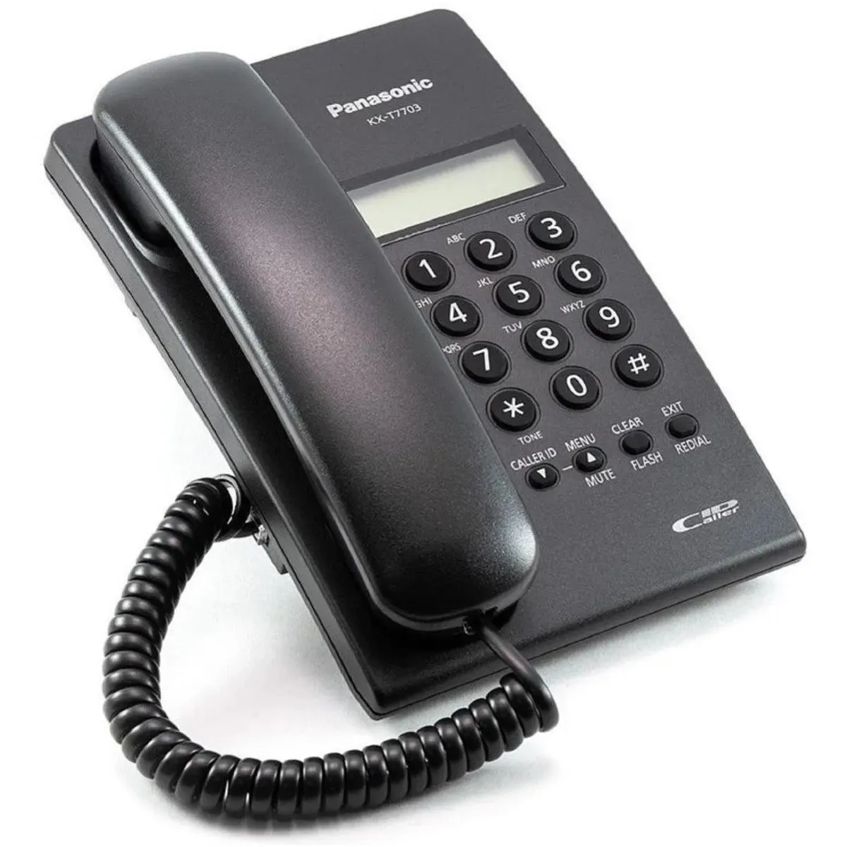 PANASONIC - Teléfono Panasonic Kx-t7703 Fijo - Color Negro con visor