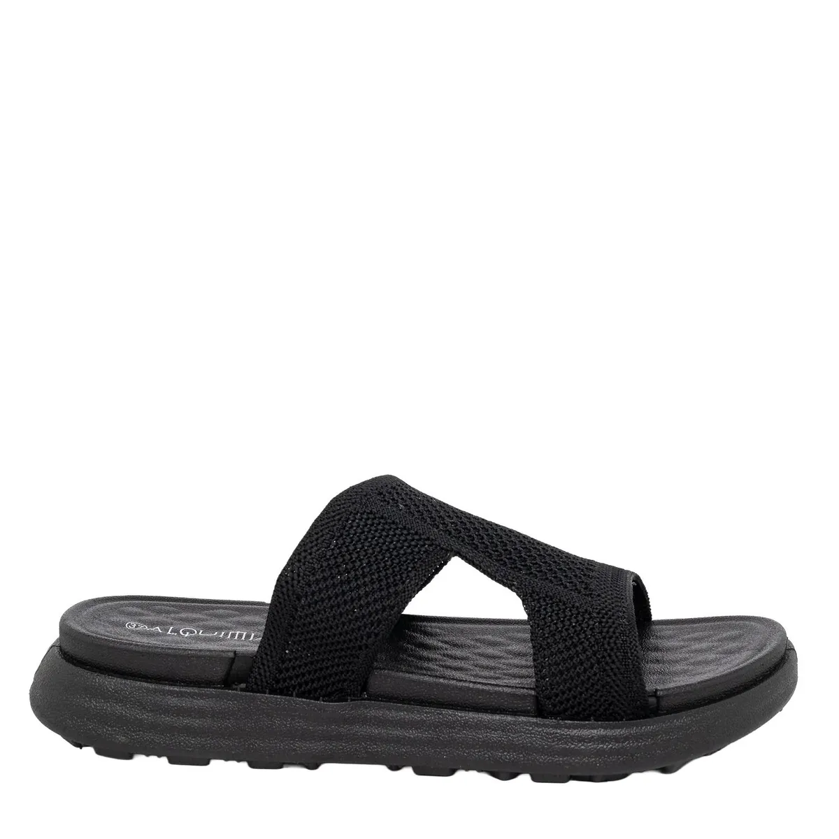 ALQUIMIA - Sandalia Mujer Negro Comfy Alquimia