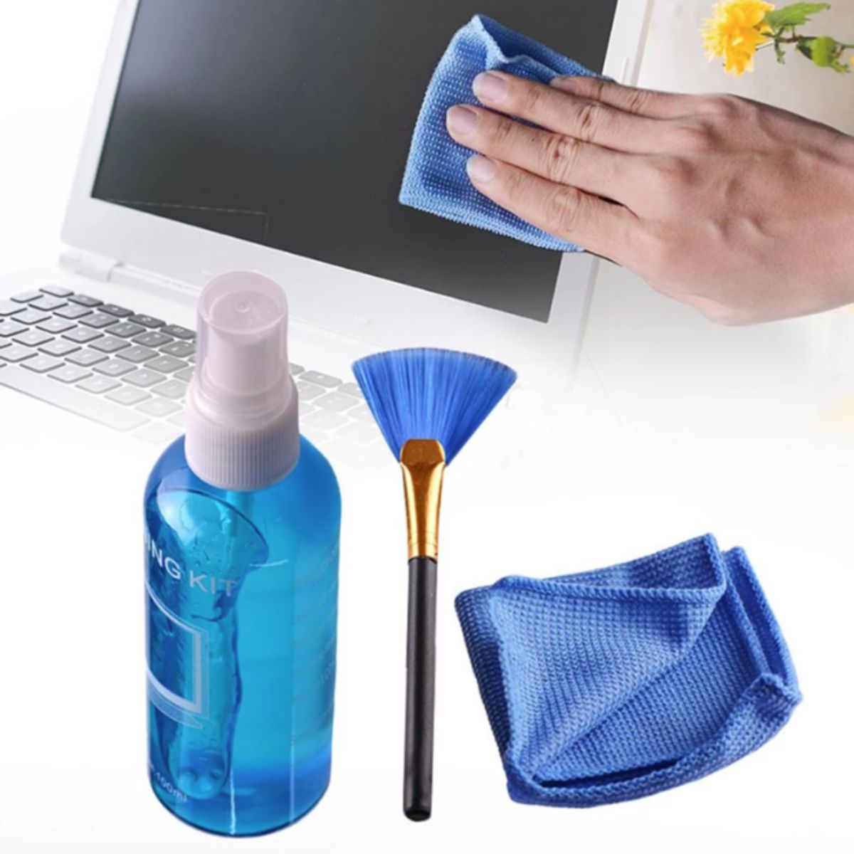 UTEK - Kit de limpieza para pantallas 3 en 1 UTEK