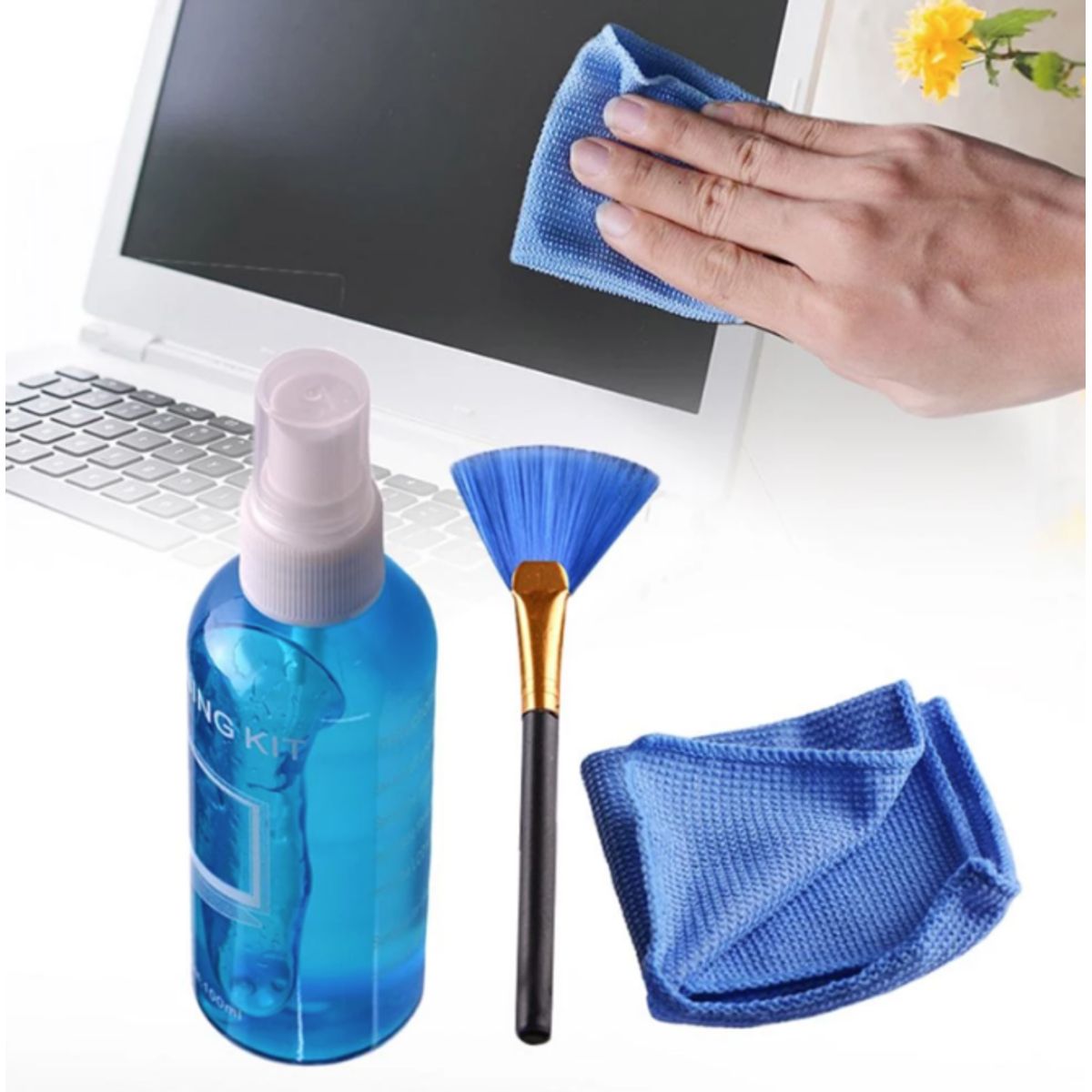 UTEK - Kit de limpieza para pantallas 3 en 1 UTEK