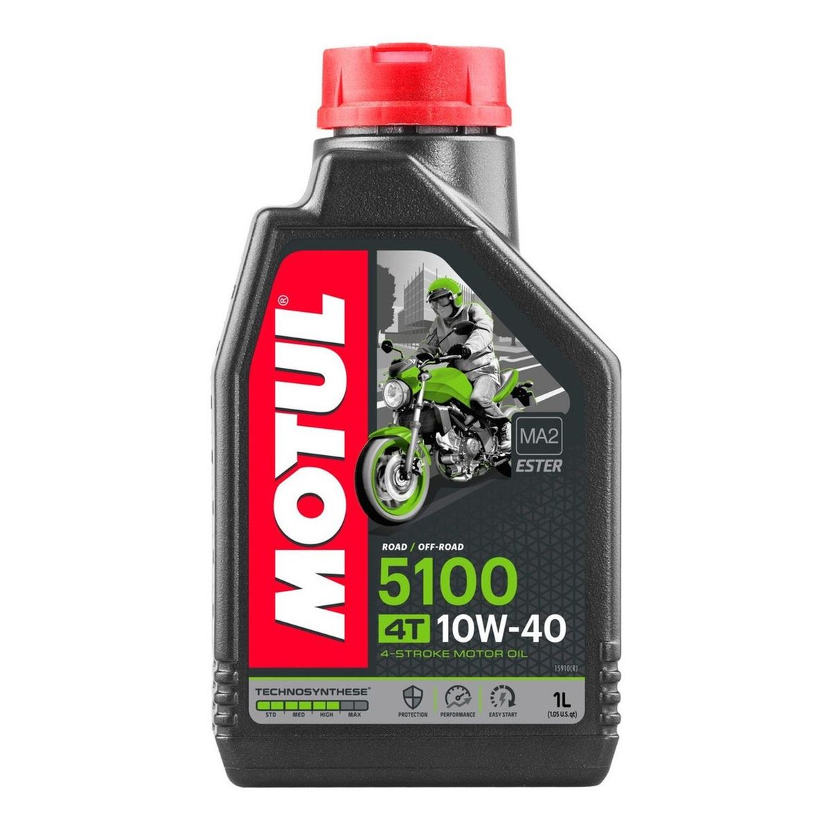 MOTUL - Aceite Para Motor Motul Semi-sintético 10w-40 Para Motocuatriciclo De 1 Unidad X 1l
