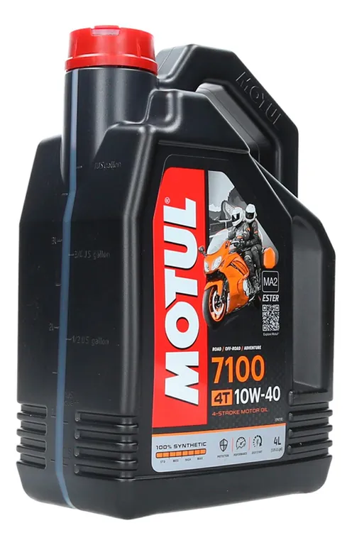 Aceite De Motocicleta 100% Sintetico 7100 4t 10w-40 4l