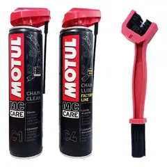 MOTUL - El Kit Limpia Y Lubrica El Cepillo Chain C1 + C4 +