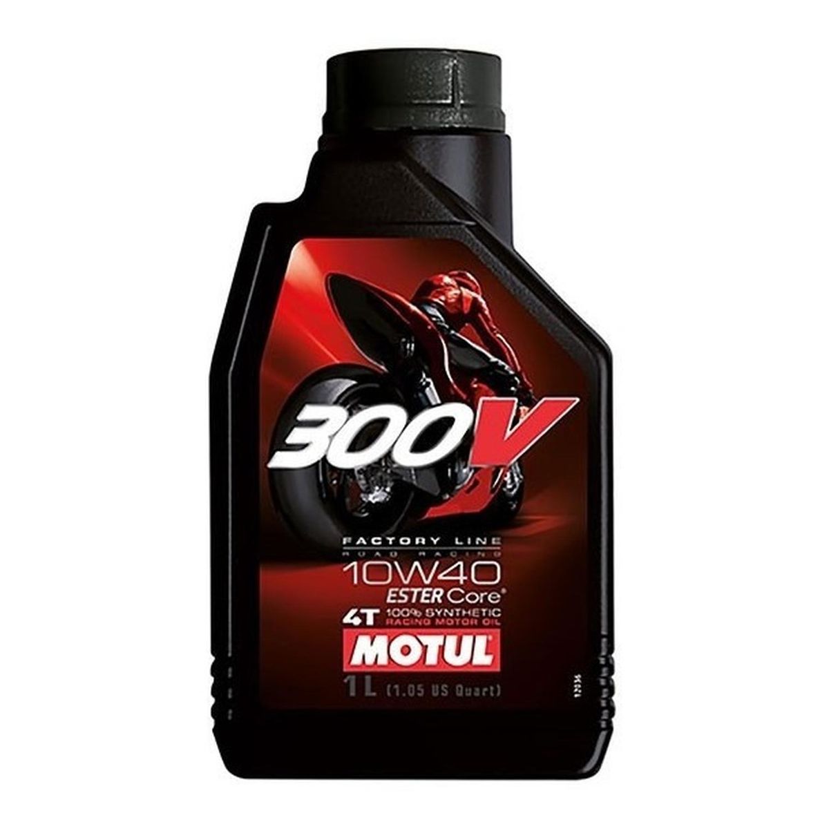 MOTUL - Aceite De Moto 10w 40 300v Full Sintetico Motul 1l 4t