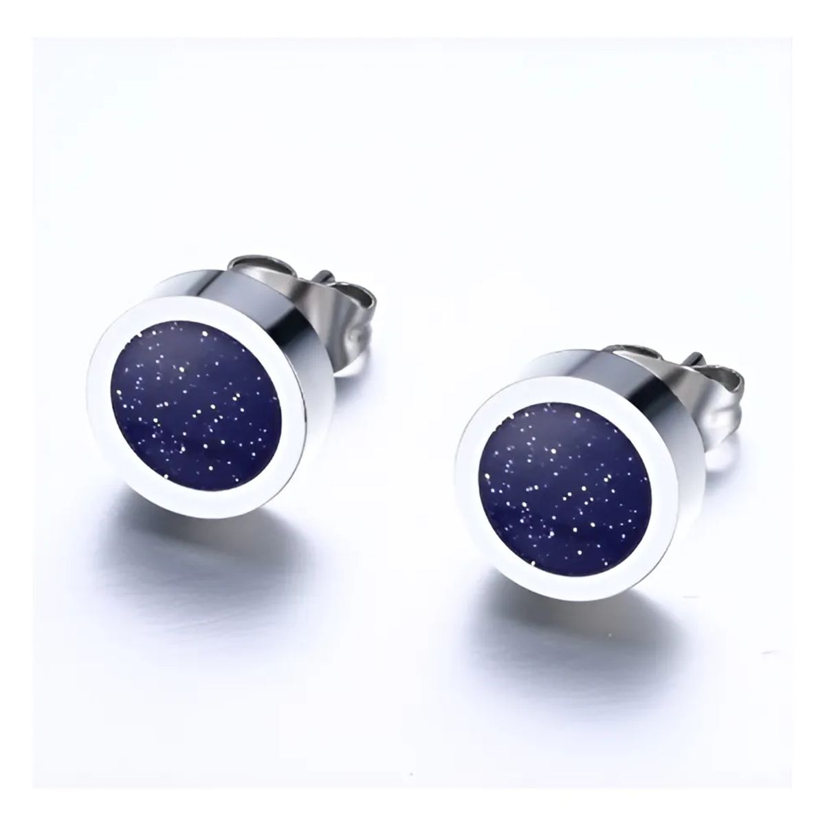GENERICO - Aros Punk Blue Galactic Circular Hombre Mujer Moda Royal Madriz