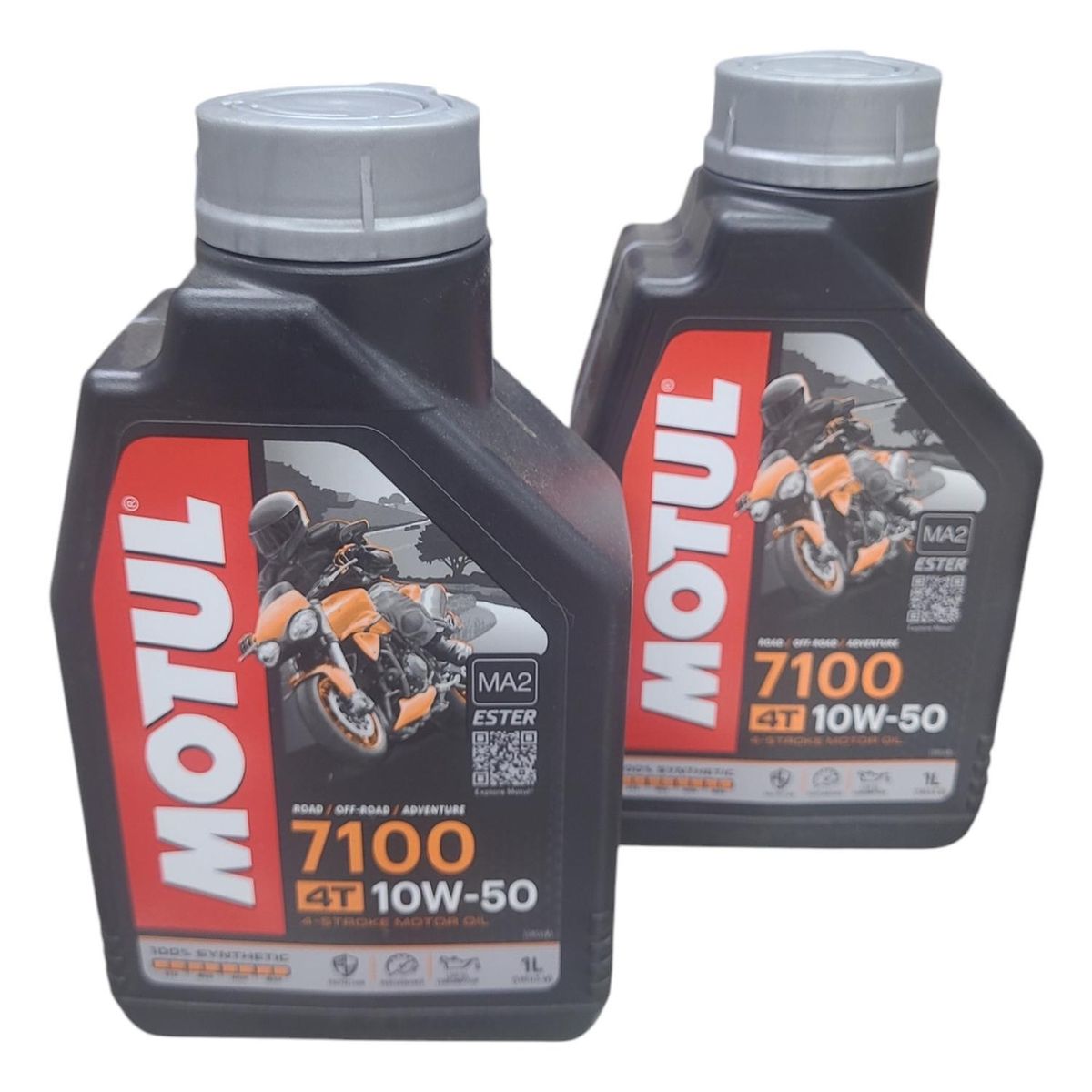 MOTUL - Aceite De Moto 10w 50 Full Sintetico 7100 Motul 4t 2l