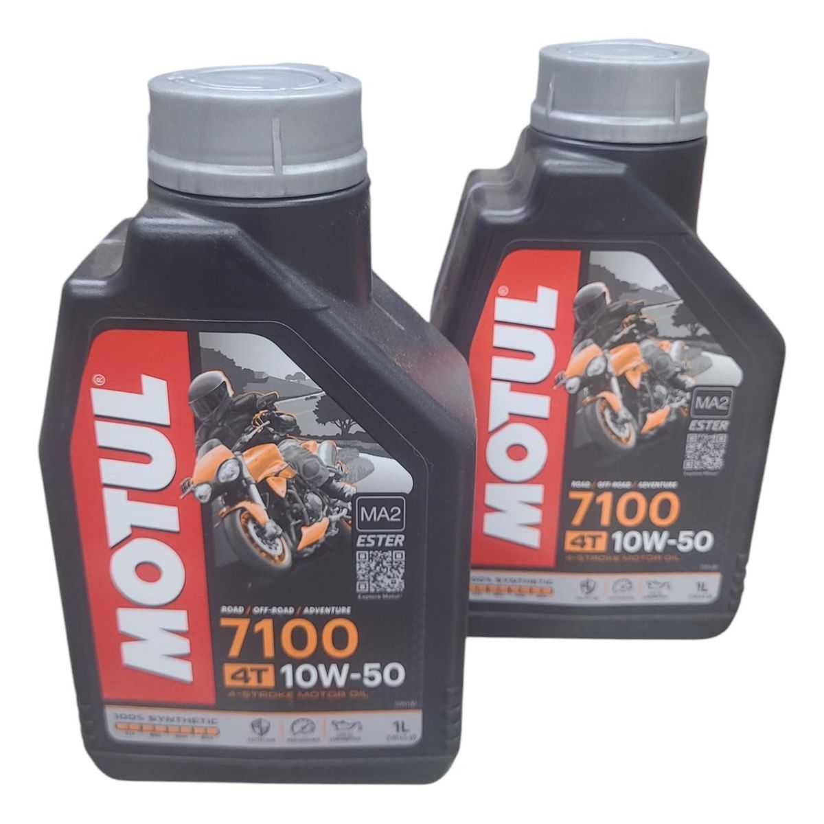 MOTUL - Aceite De Moto 10w 50 Full Sintetico 7100 Motul 4t 2l
