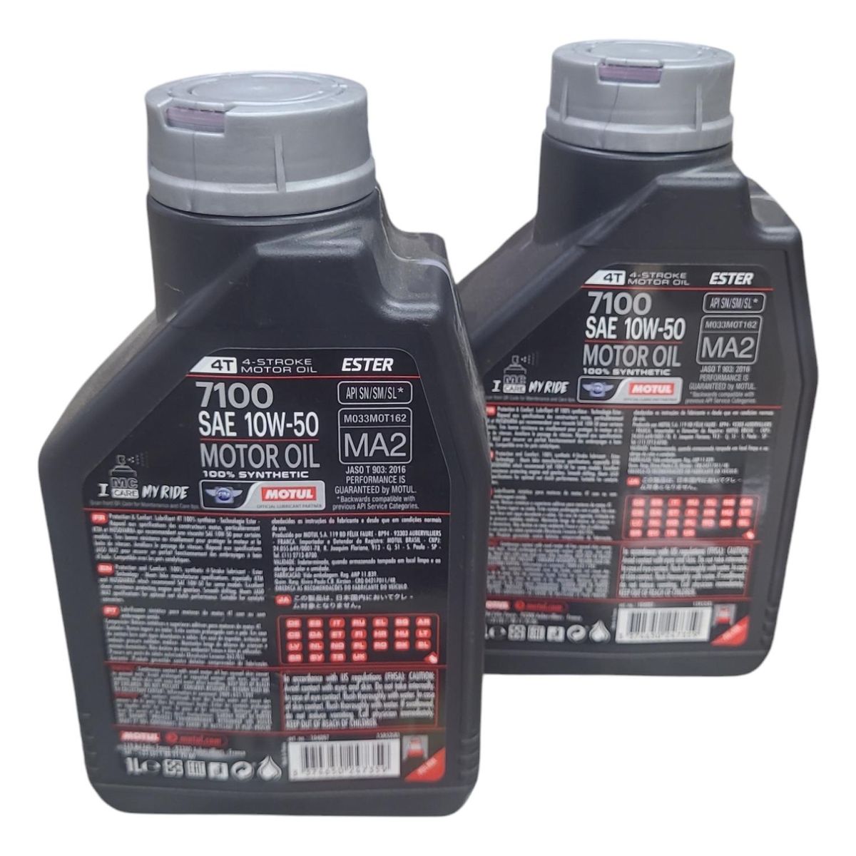 MOTUL - Aceite De Moto 10w 50 Full Sintetico 7100 Motul 4t 2l