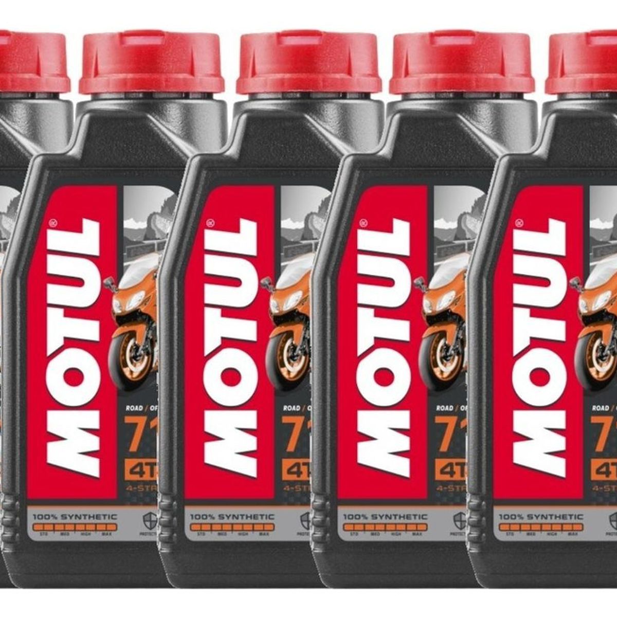 MOTUL - Aceite Para Motor Motul Sintético 10w-40 Para Motocuatriciclo 1 Pack De 5 Unidades X 1l  5l