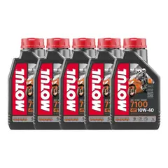 MOTUL - Aceite Para Motor Sintético 10w-40 Para Motocuatriciclo 1 Pack De 5 Unidades X 1l 5l