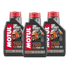 MOTUL - Aceite Para Motor Sintético 10w-40 Para Motocuatriciclo 1 Pack De 3 Unidades X 1l 3l