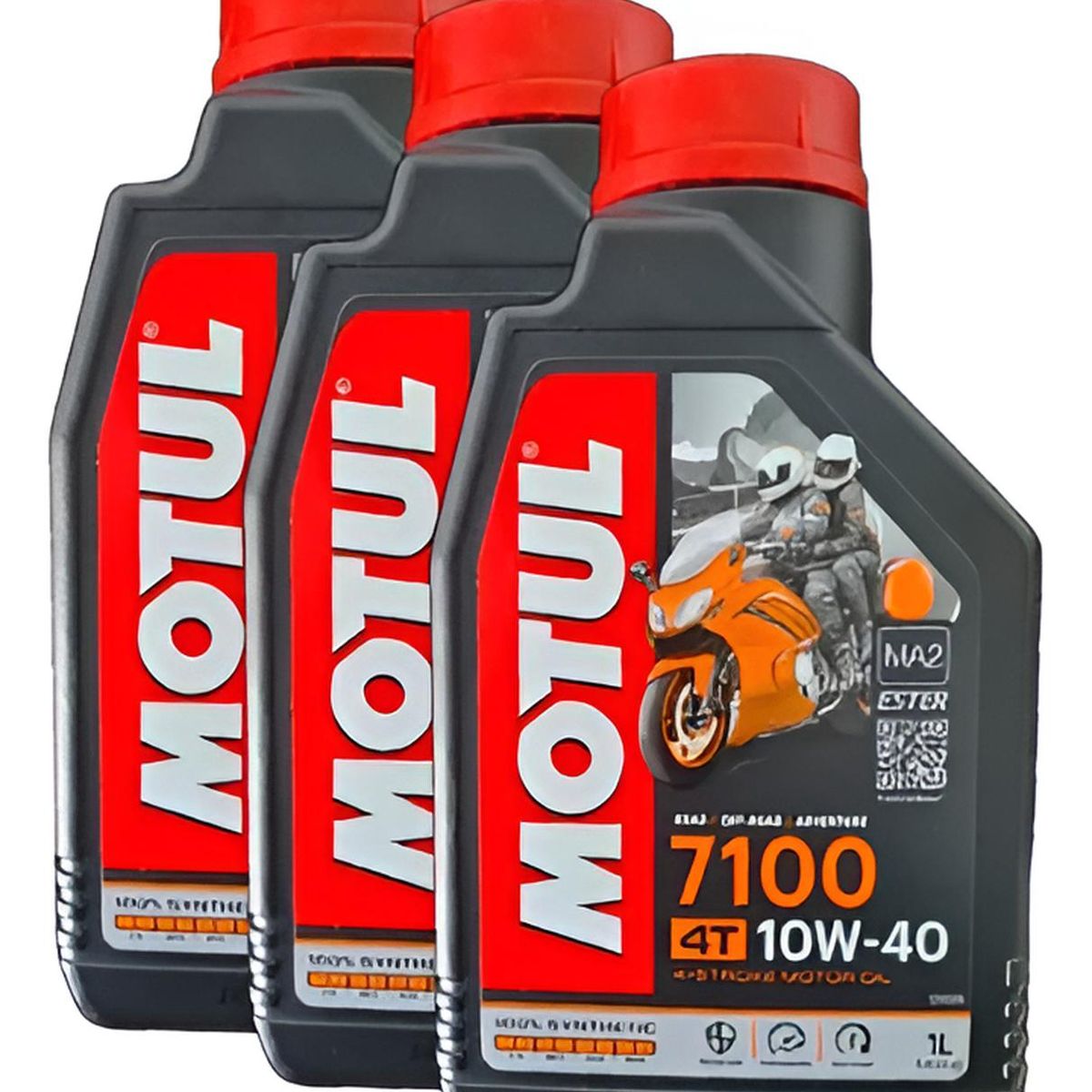 MOTUL - Aceite Para Motor Motul Sintético 10w-40 Para Motocuatriciclo 1 Pack De 3 Unidades X 1l  3l